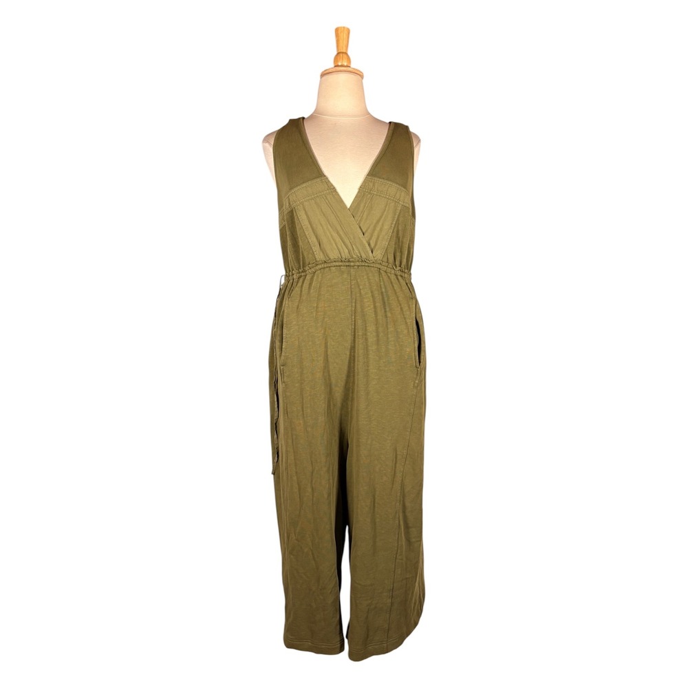 Daily Practice Anthropologie Palme Knit Junpsuit 3X 100% Cotton Granola Girl